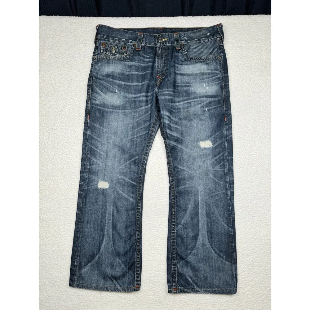 True Religion Bootcut Distressed Jeans - Men's size 38 x 28